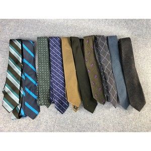 10 Men's Ties Silk Linen Cashmere J. Crew Jack Spade Brooks Bro Calvin Klein